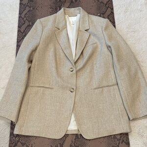 H&M Light Beige Women's Blazer Jacket